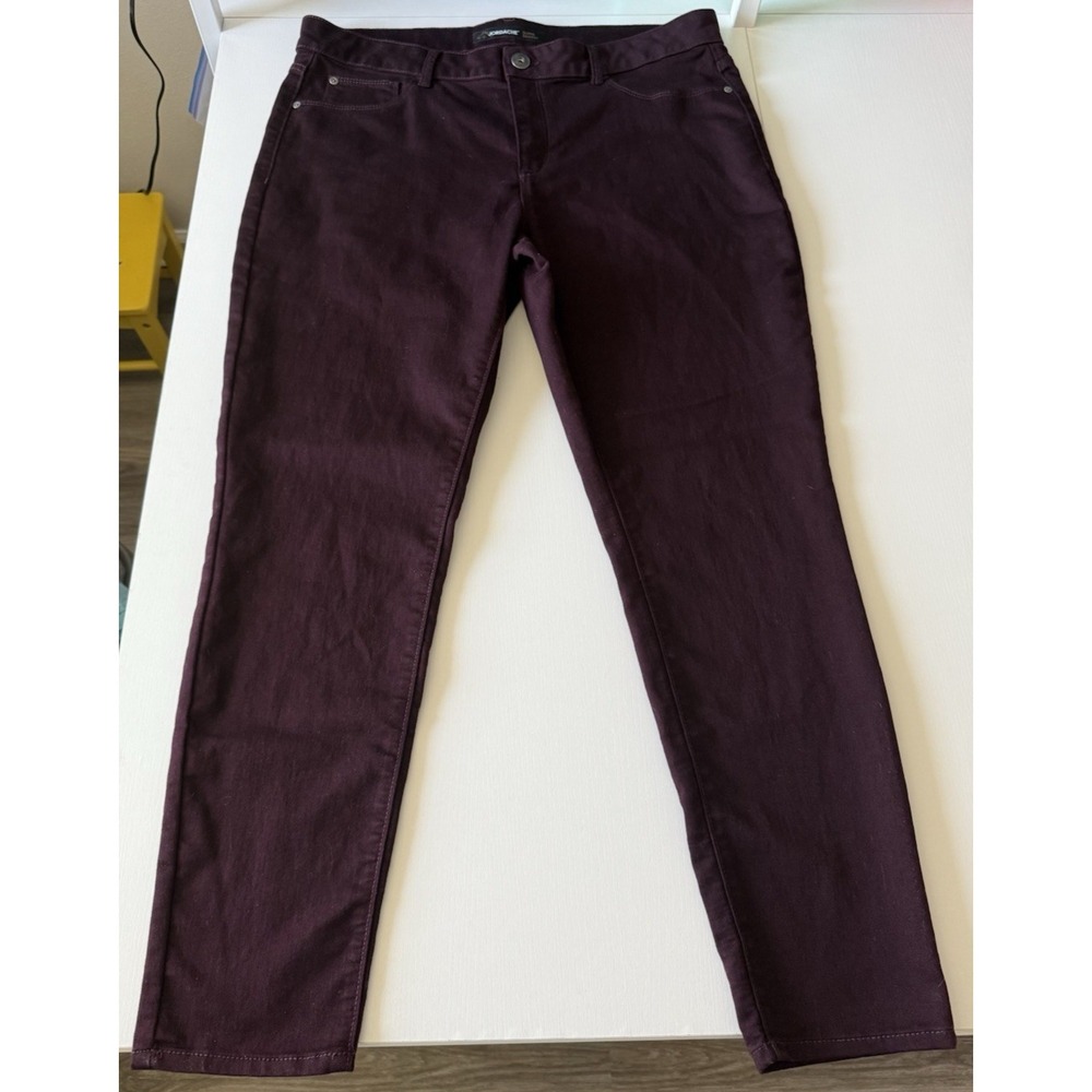 Jordache Women's Jeans Size 18 Burgundy Skinny